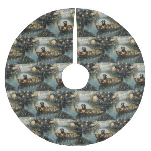 Jupon De Sapin En Polyester Brossé Bluetick Coonhound Noël Festive Voyage