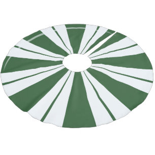 Jupon De Sapin En Polyester Brossé Bonbon rayé à la menthe verte