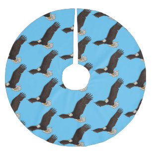 Jupon De Sapin En Polyester Brossé Bonne illustration de dessin d'aigle à chauve-sour