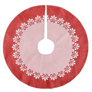 Jupon De Sapin En Polyester Brossé BOUTON VINTAGE trans. blanche + votre backgr. et