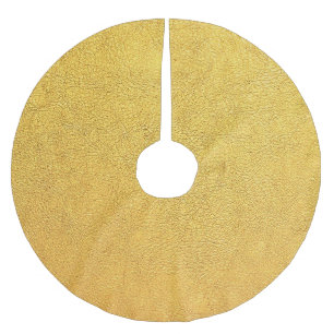 Jupon De Sapin En Polyester Brossé Bright Gold Leather : Arrière - plan texturé