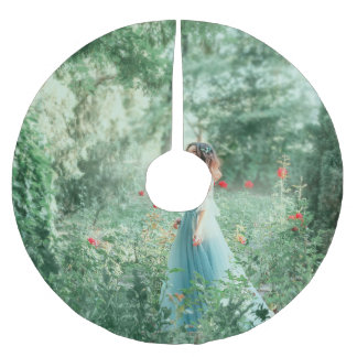 Jupon De Sapin En Polyester Brossé Brunette Princess : Aquarelle de la forêt de fées