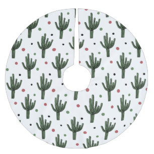 Jupon De Sapin En Polyester Brossé Cactus