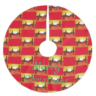 Jupon De Sapin En Polyester Brossé Cactus Sunset Thunder_Cove