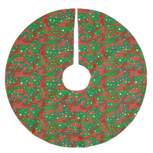 Jupon De Sapin En Polyester Brossé Camouflage Haus De Camo Xmas