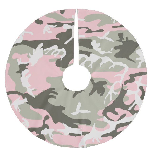 Jupon De Sapin En Polyester Brossé Camouflage rose et vert, Militaire, Armée (Devant)