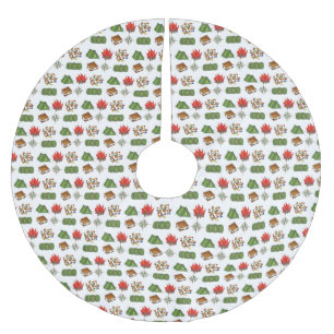 Jupon De Sapin En Polyester Brossé Camp Compas Tente S'mores Sac de couchage incendie