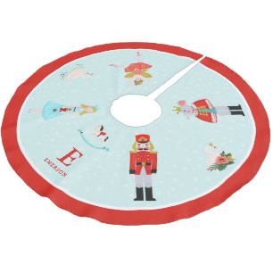 Jupon De Sapin En Polyester Brossé Caractères décorés d'un monogramme de ballet de