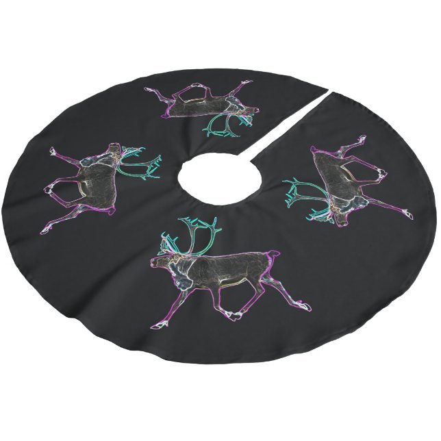 Jupon De Sapin En Polyester Brossé Caribou électrique (Angle)