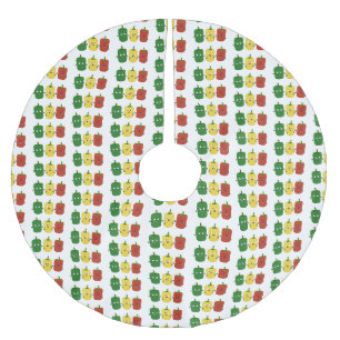 Jupon De Sapin En Polyester Brossé Caricature de chant trio capsicum poivre clair