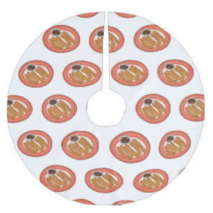 Jupon De Sapin En Polyester Brossé Caricature de Churro