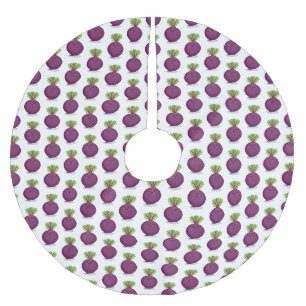 Jupon De Sapin En Polyester Brossé Caricature de la cuisine à la racine de betterave 