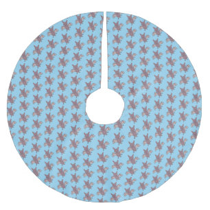 Jupon De Sapin En Polyester Brossé Caricature de vol de chauve-souris