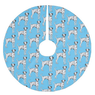 Jupon De Sapin En Polyester Brossé Caricature pour chien dalmate