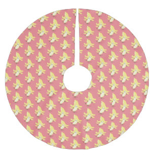 Jupon De Sapin En Polyester Brossé Caricature sur la banane de Cute kawaii