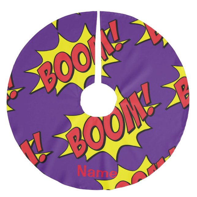 Jupon De Sapin En Polyester Brossé Cartoon Boom Thunder_Cove (Devant)