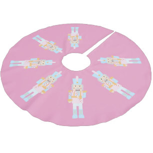 Jupon De Sapin En Polyester Brossé Casse-noix avec Sucre de canne avec salutation