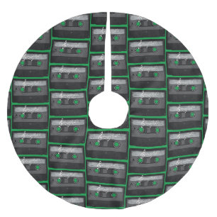 Jupon De Sapin En Polyester Brossé Cassette Old School en détresse