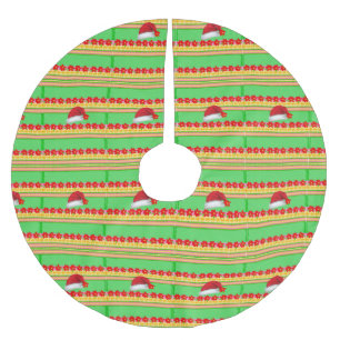 Jupon De Sapin En Polyester Brossé Chemise de Noël Santa Hat