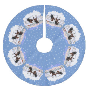 Jupon De Sapin En Polyester Brossé Cheval de Tinker Tinker Gypsy Vanner Brown Pinto