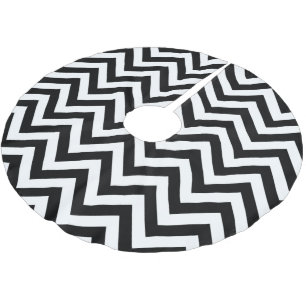 Jupon De Sapin En Polyester Brossé Chevron Zig Zag