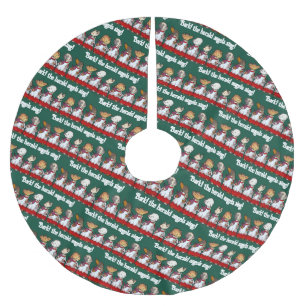 Jupon De Sapin En Polyester Brossé Chœur de chiens drôles Aboie ! Pun de dessin animé