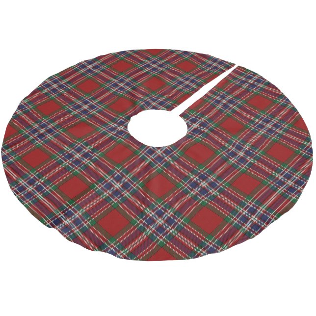 Jupon De Sapin En Polyester Brossé Clan écossais MacFarlane Red Blue Tartan (Angle)