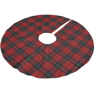 Jupon De Sapin En Polyester Brossé Clan écossais Ramsay Ramsey Red Black Tartan