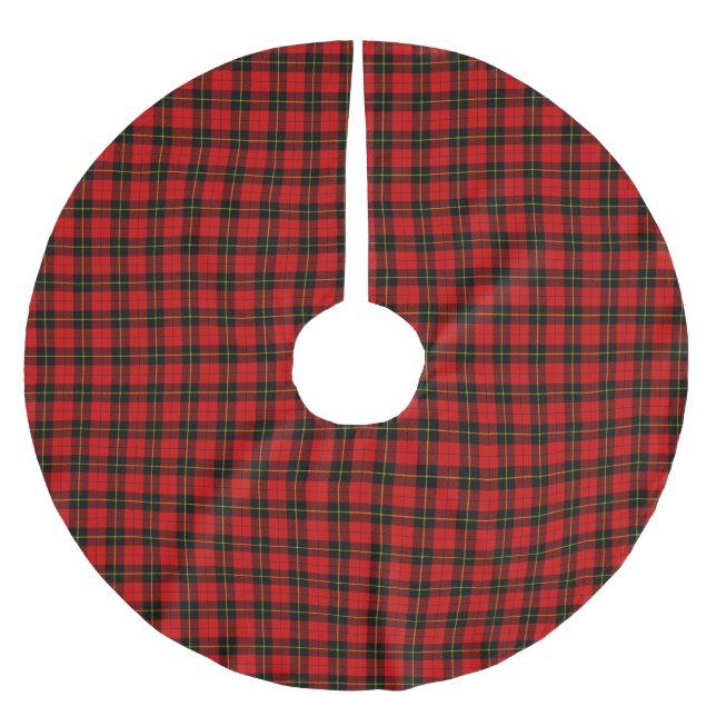 Jupon De Sapin En Polyester Brossé Clan Wallace Tartan (Devant)