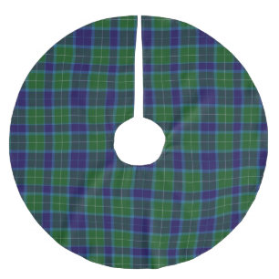 Jupon De Sapin En Polyester Brossé Clan Wallace Tartan Plaid Tree Jupe