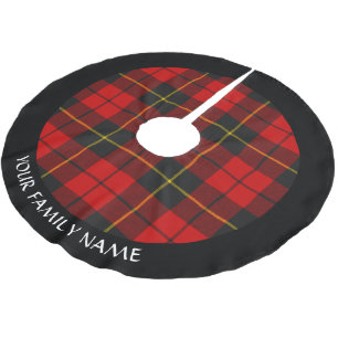 Jupon De Sapin En Polyester Brossé Clan Wallace Tartan Polymère Brossé Jupe