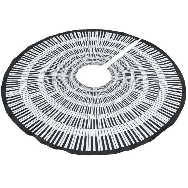 Jupon De Sapin En Polyester Brossé Clés de piano (Angle)