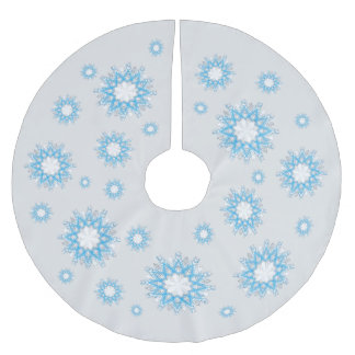 Jupon De Sapin En Polyester Brossé Comme Les Mouches À Neige