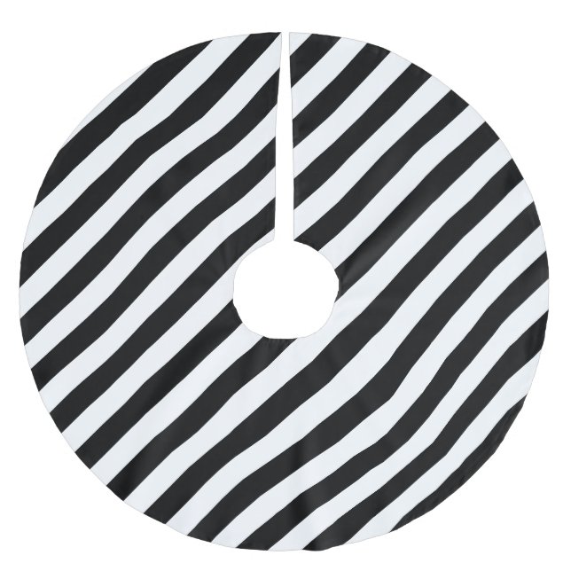 Jupon De Sapin En Polyester Brossé Conception de bande monochrome (Devant)