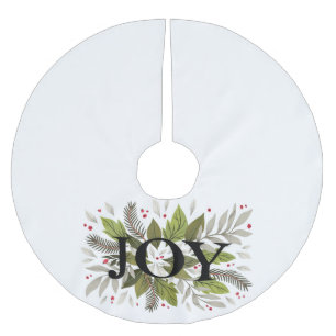 Jupon De Sapin En Polyester Brossé Conception de la couronne de bois - Jupe d'arbre d