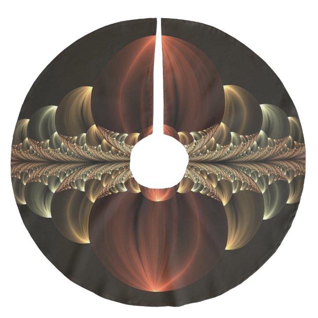Jupon De Sapin En Polyester Brossé Construction d'Imaginaires Art Fractal Abstrait br (Devant)
