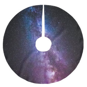 Jupon De Sapin En Polyester Brossé Couleurs claires de la voie lactée