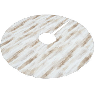 Jupon De Sapin En Polyester Brossé Crème Chic Grandes Brown Blanches