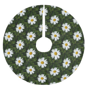 Jupon De Sapin En Polyester Brossé Daisy Bloom sans couture motif + vos idées