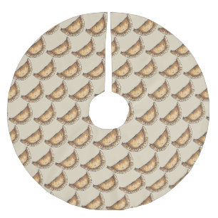 Jupon De Sapin En Polyester Brossé Délicieux Empanadas espagnol Pâtisserie latino-amé