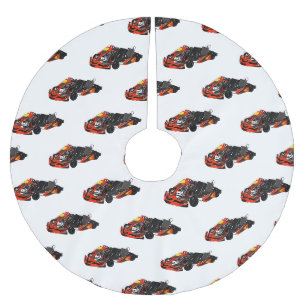 Jupon De Sapin En Polyester Brossé dessin animé de Kart racing
