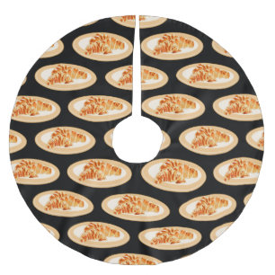 Jupon De Sapin En Polyester Brossé Dessin du Croissant