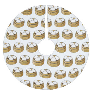 Jupon De Sapin En Polyester Brossé Dim sum dessin animé