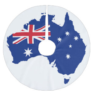 Jupon De Sapin En Polyester Brossé Drapeau australien