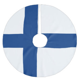 Jupon De Sapin En Polyester Brossé Drapeau de Finlande
