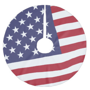 Jupon De Sapin En Polyester Brossé Drapeau des USA - célébrez l'Amérique - Jour de