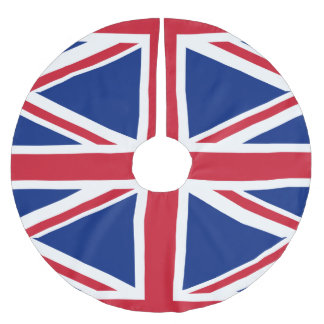 Jupon De Sapin En Polyester Brossé Drapeau du Royaume-Uni