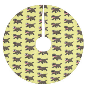 Jupon De Sapin En Polyester Brossé Drôle animal avide de carcajou