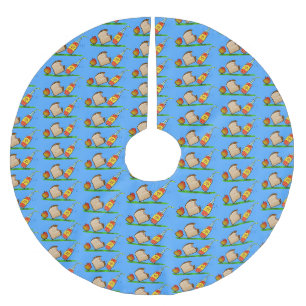 Jupon De Sapin En Polyester Brossé Drôle de dessin animé de fourmis
