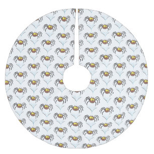 Jupon De Sapin En Polyester Brossé Drôle mignon dessin animé d'araignée moelleuse